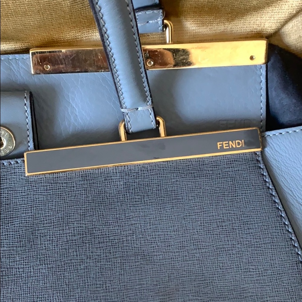 New no tags Fendi gray leather bag - Picture 5 of 15